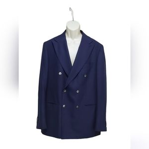 SUITSUPPLY NAVY DOUBLE BREASTED BLAZER